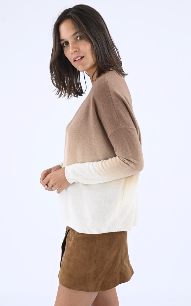 La Canadienne Pull En Cachemire Oversize Camel