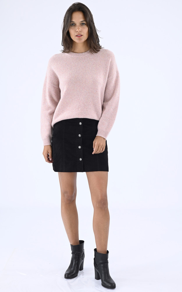 La Canadienne Pull En Cachemire Oversize Rose