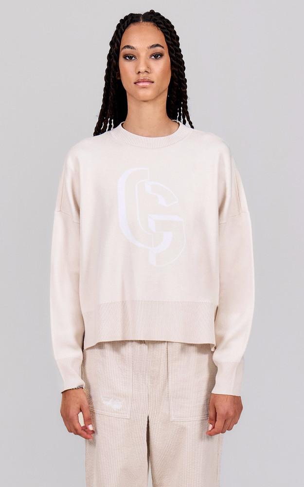 la canadienne Pull en maille Natalia beige