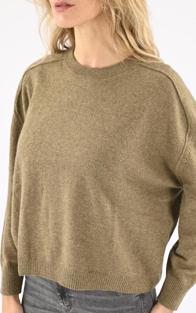 La Canadienne Pull Laine Cachemire KAKI