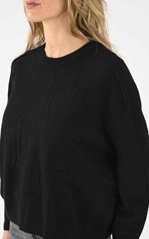 La Canadienne Pull Laine Cachemire Noir