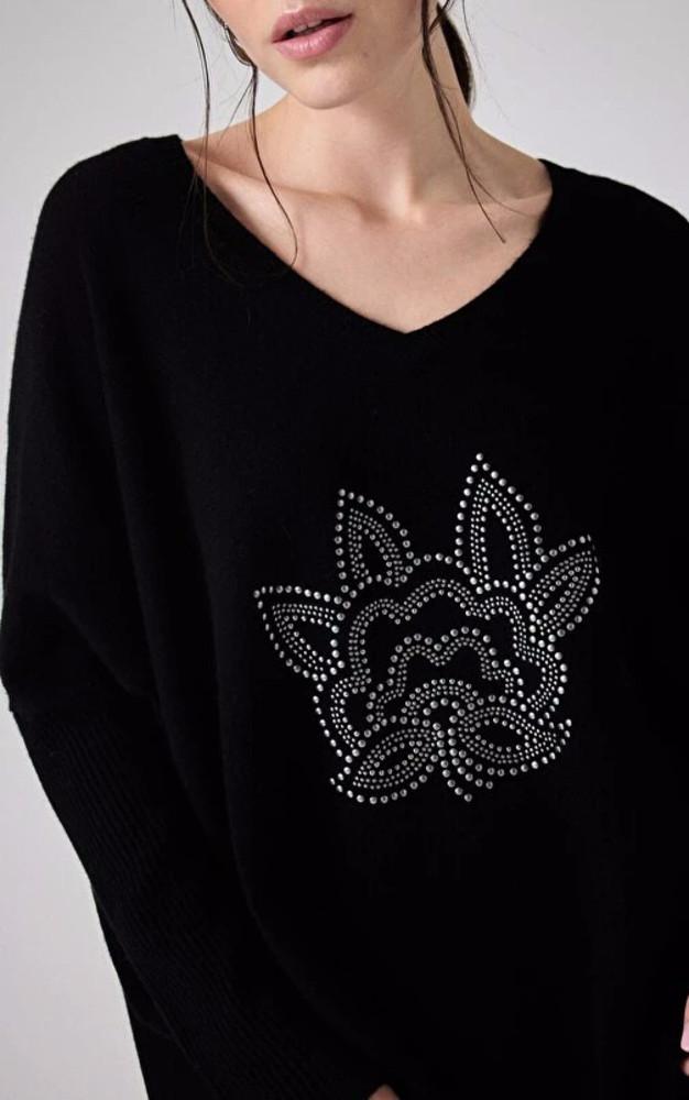 La Canadienne Pull Laine Et Cachemire Noir