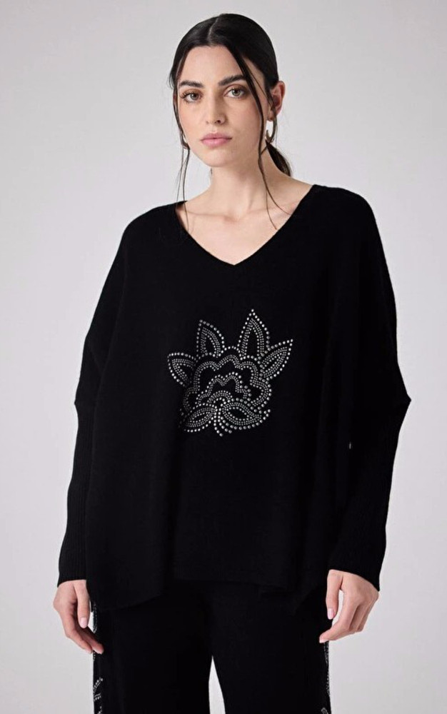 la canadienne Pull laine et cachemire noir