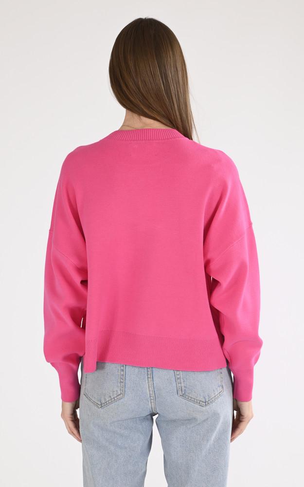 La Canadienne Pull Maille Natalia Fushia