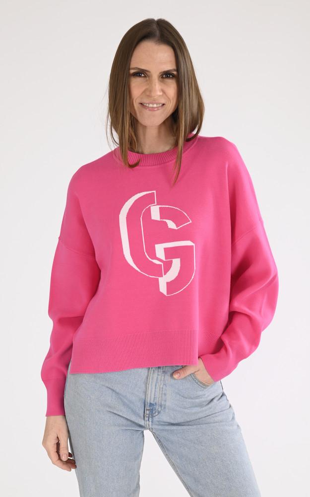 la canadienne Pull maille Natalia fushia