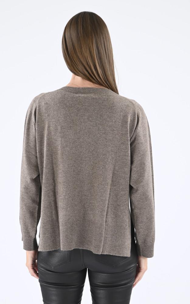 La Canadienne Pull Oversize Cachemire Taupe