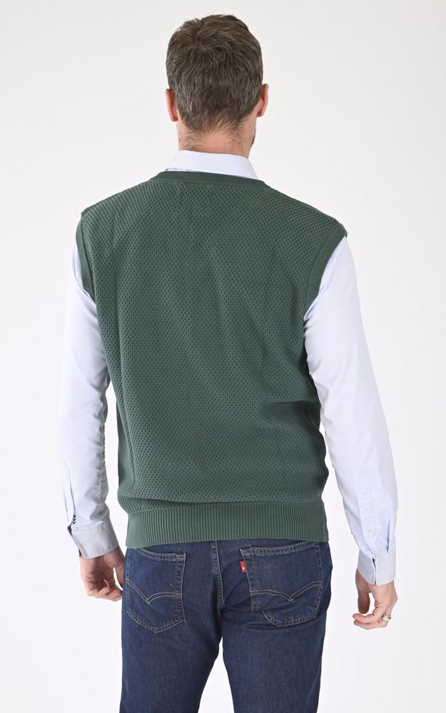 La Canadienne Pull Sans Manches Coton Vert