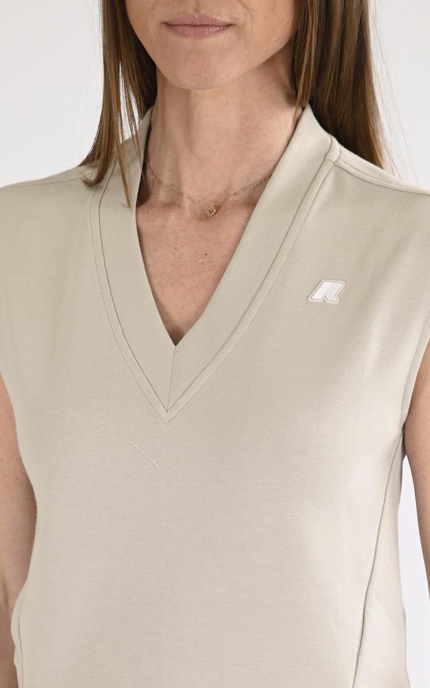 La Canadienne Pull Sans Manches Saonne Beige