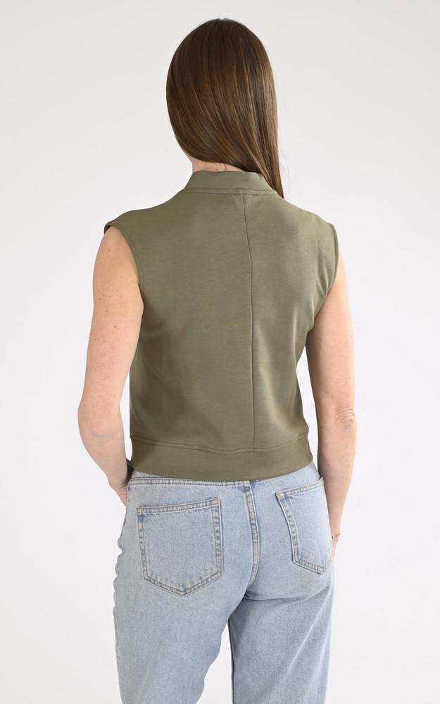 La Canadienne Pull Sans Manches Saonne Vert