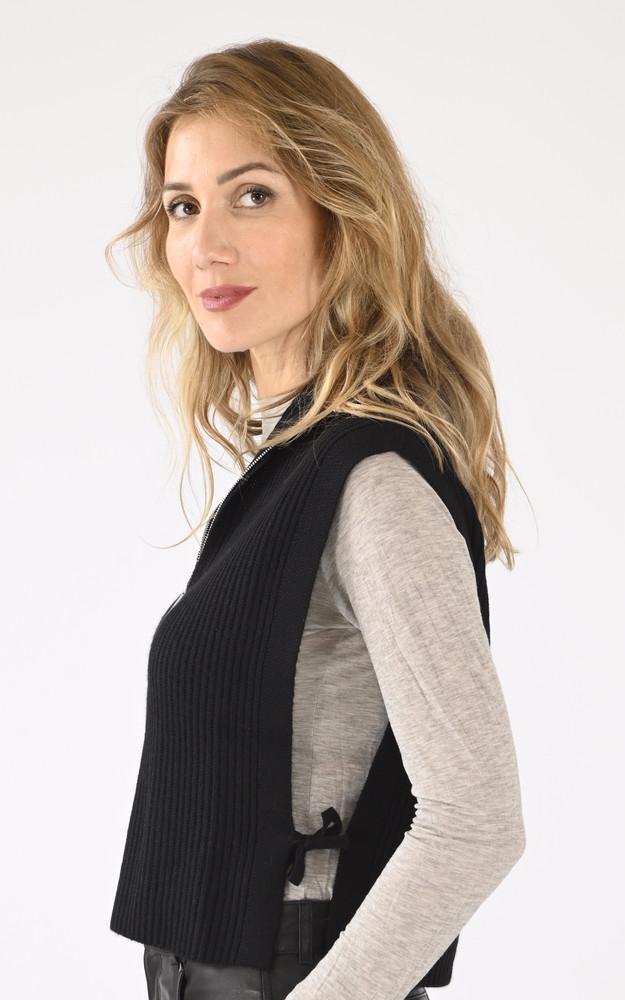 La Canadienne Pull Tour De Cou Laine Noir