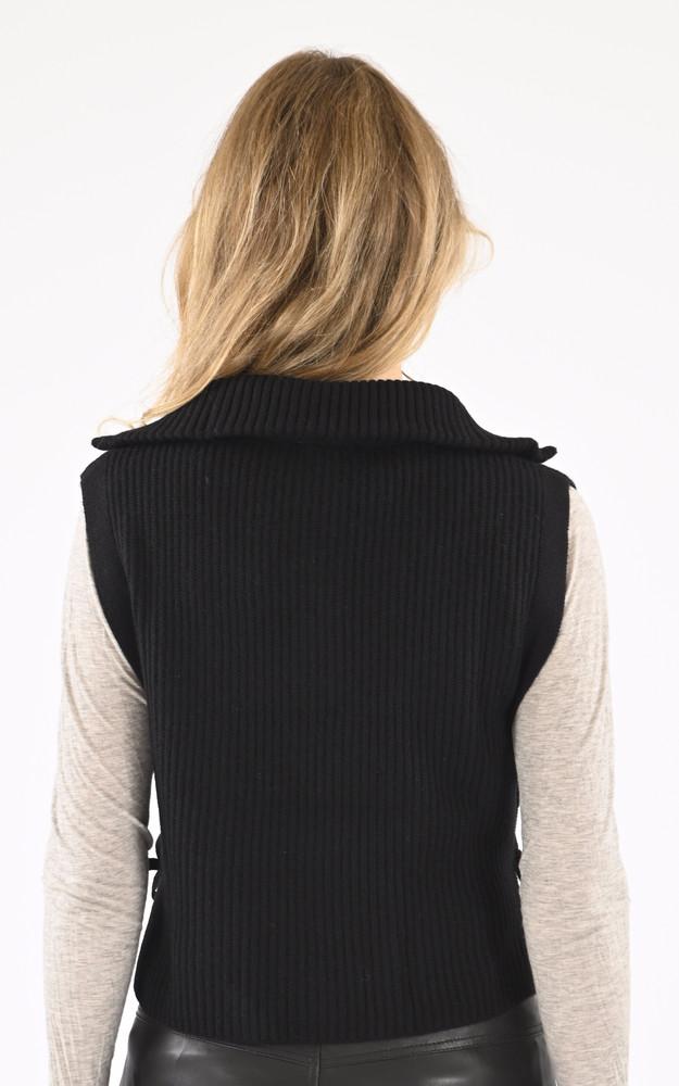 La Canadienne Pull Tour De Cou Laine Noir