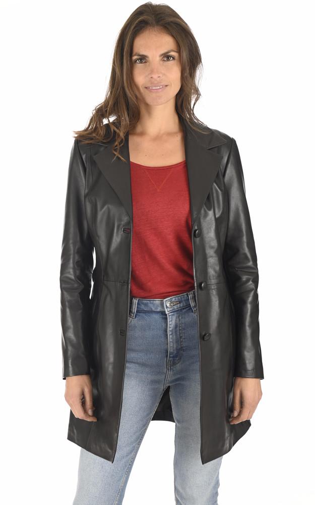 La Canadienne Redingote Agneau Noir