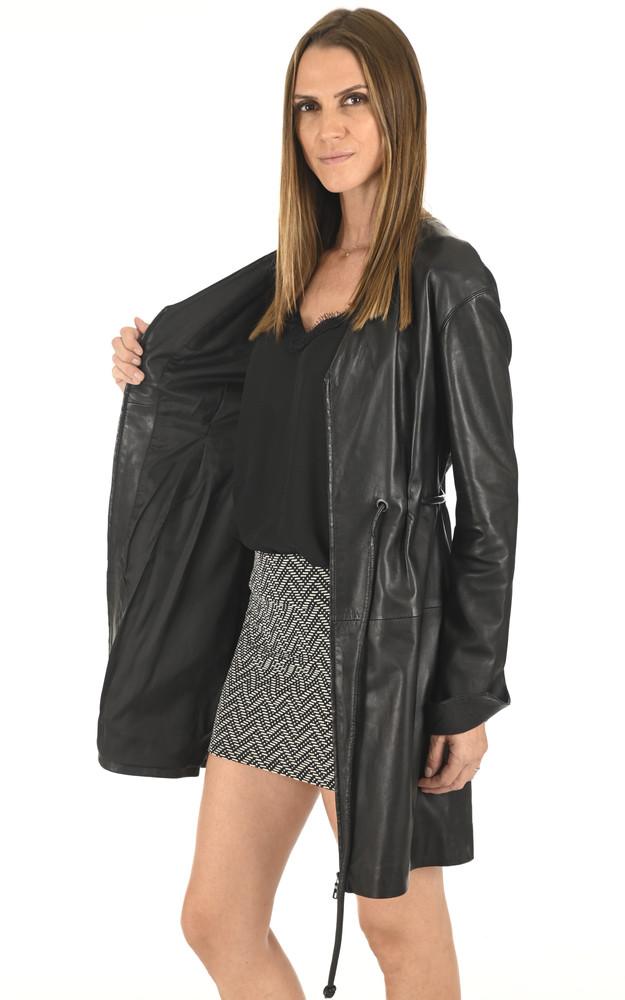 La Canadienne Robe Cuir Noire