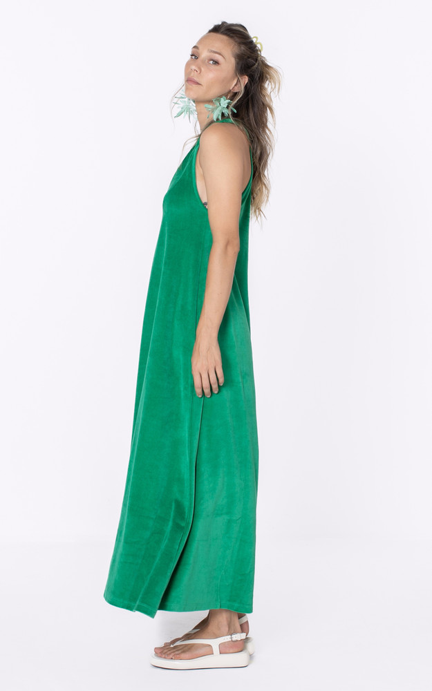 La Canadienne Robe Longue éponge Vert