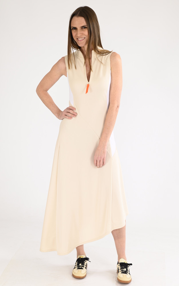 La Canadienne Robe Longue Fanelie Beige