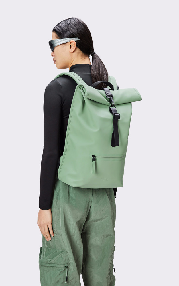 La Canadienne Sac à Dos Rolltop Rucksack Bleu Vert