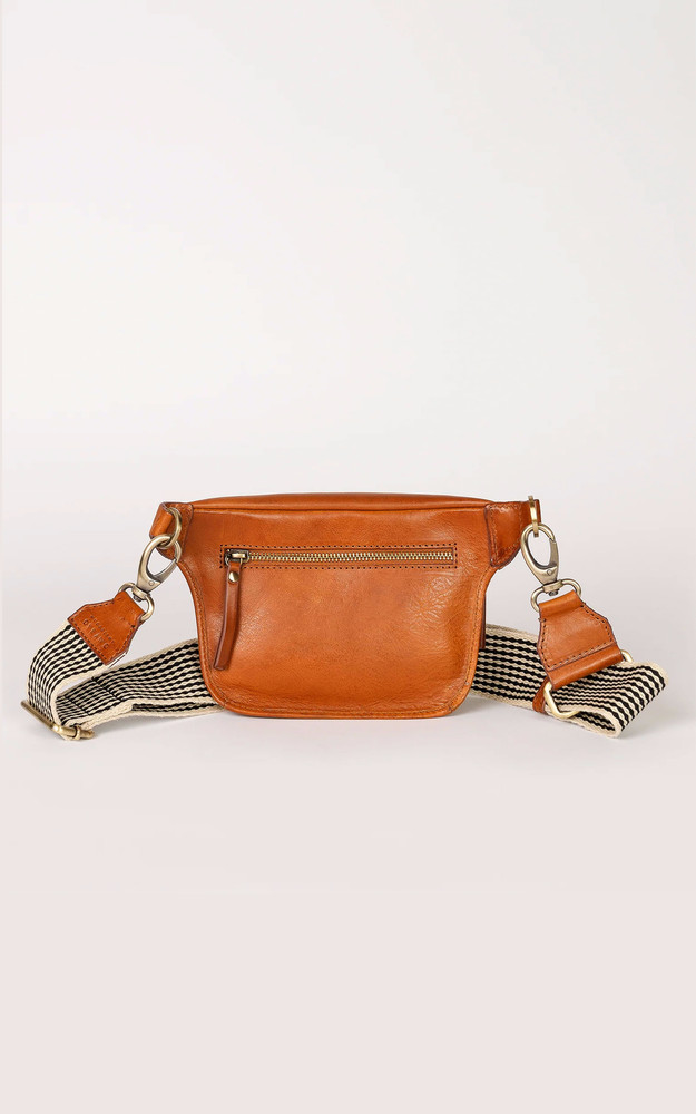 La Canadienne Sac Banane Cuir Cognac