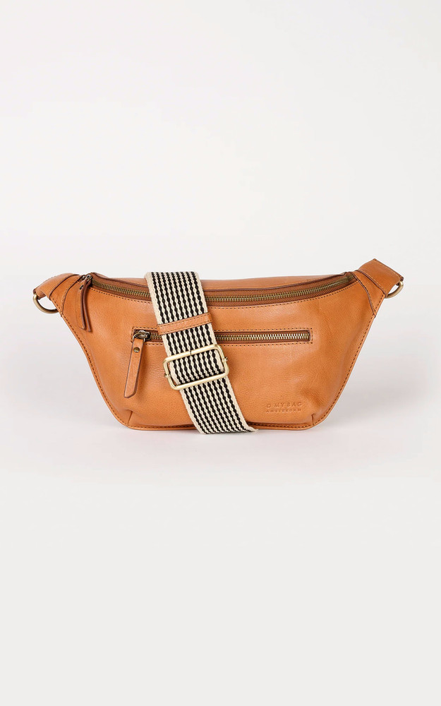 la canadienne Sac banane cuir cognac