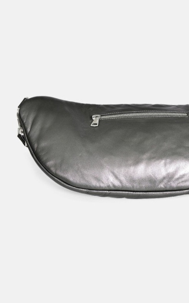 La Canadienne Sac Banane Cuir Murillo Gris Argenté