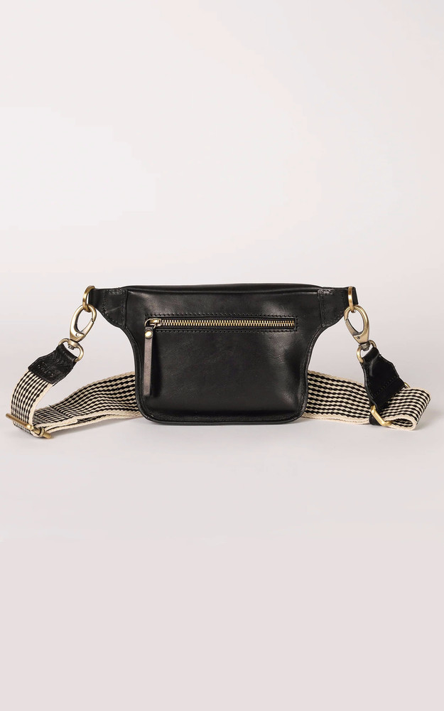 La Canadienne Sac Banane Cuir Noir