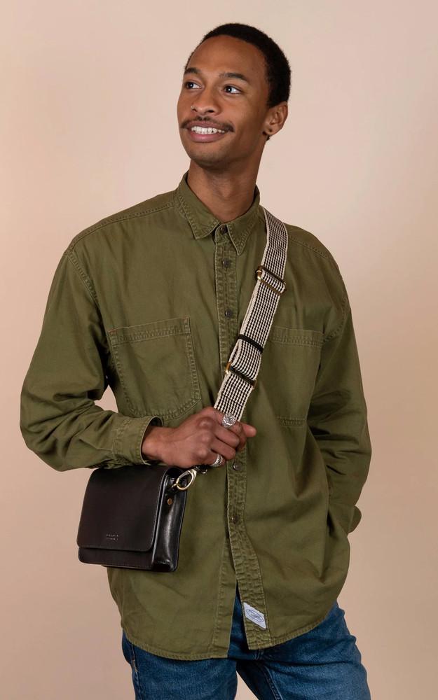 La Canadienne Sac Bandoulière Mini Cuir Noir