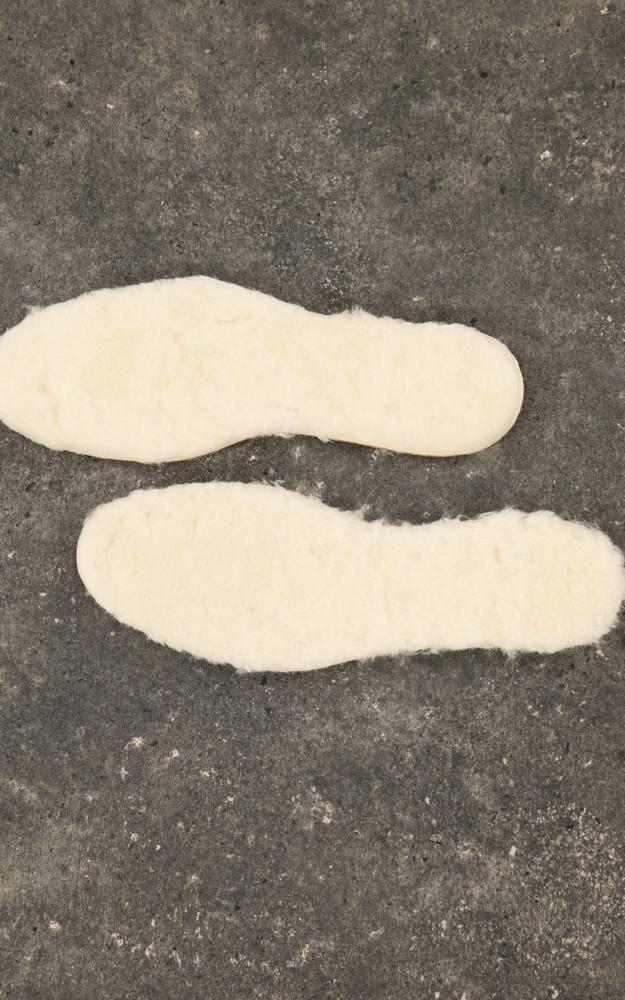 La Canadienne Semelles Laine Et Liège Beige