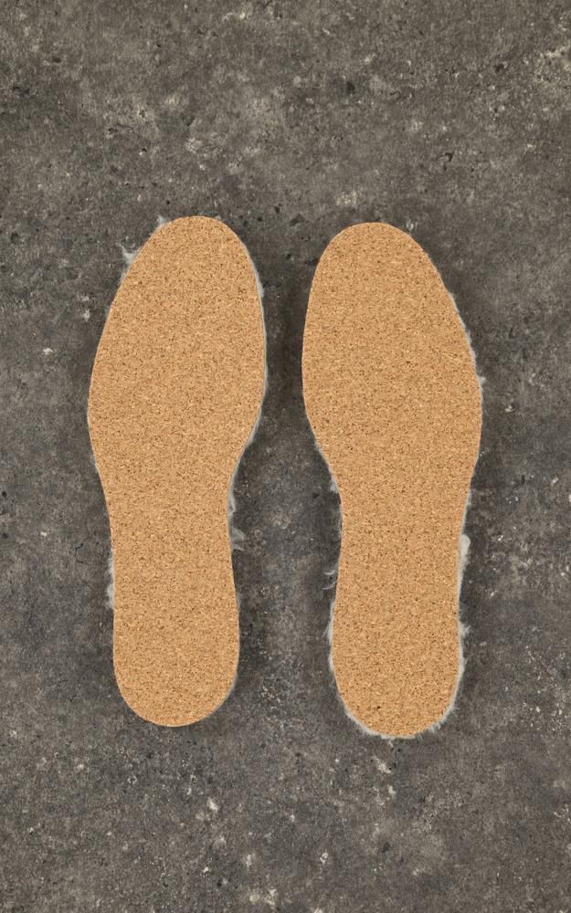 La Canadienne Semelles Laine Et Liège Beige