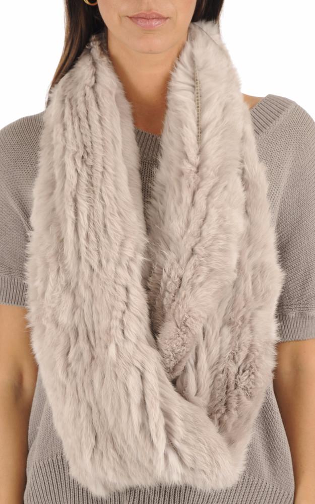 La Canadienne Snood En Lapin Beige Foncé