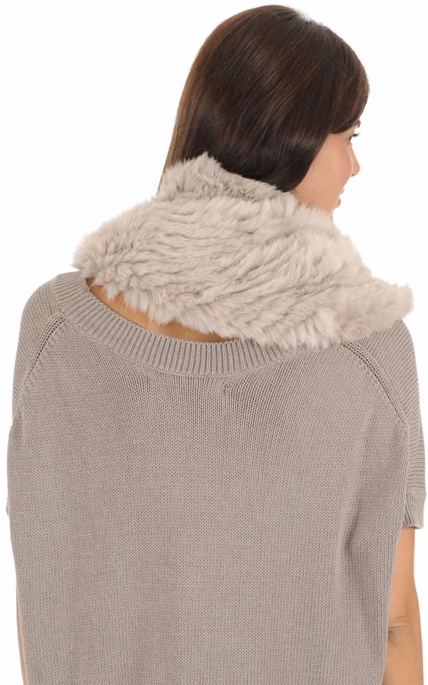La Canadienne Snood En Lapin Beige Foncé