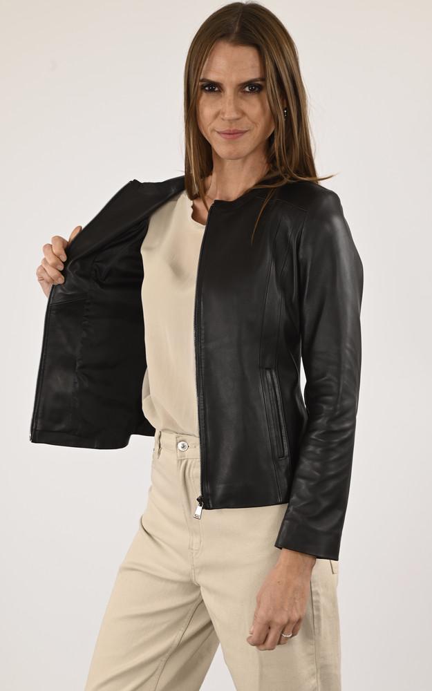 La Canadienne Spencer Agneau Confort Noir