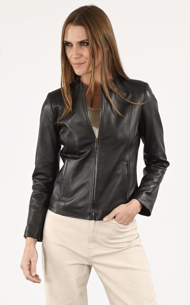 la canadienne Spencer agneau confort noir