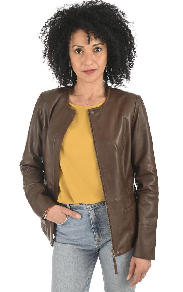 La Canadienne Spencer Agneau Marron