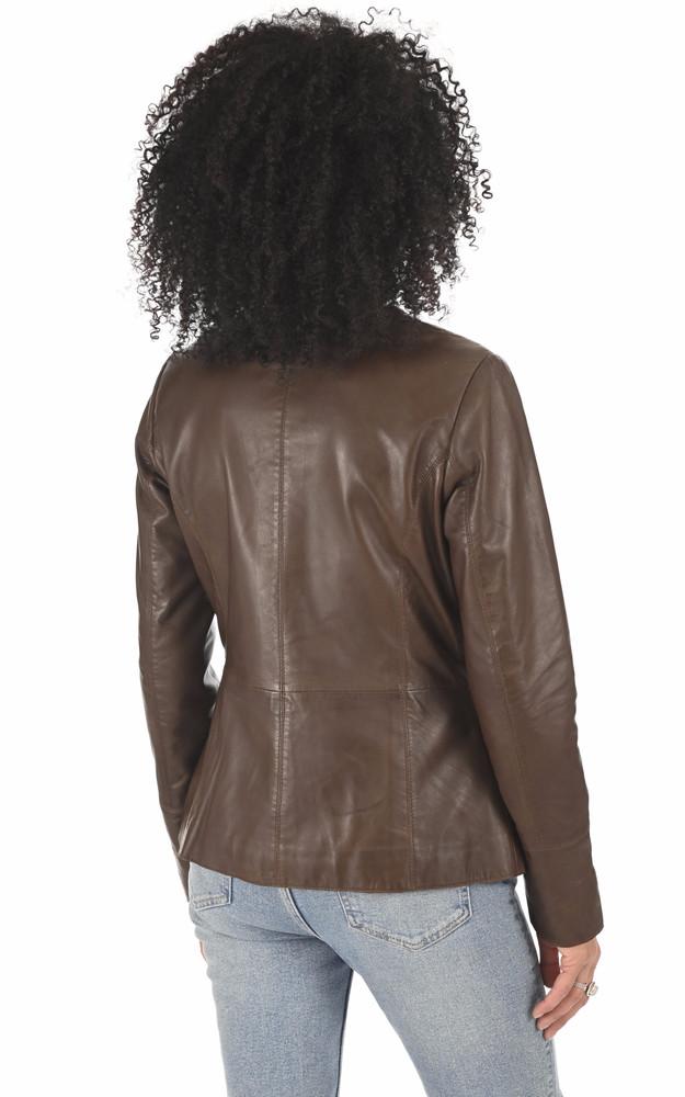 La Canadienne Spencer Agneau Marron