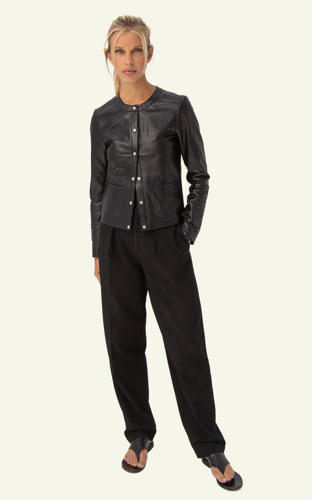 La Canadienne Spencer Caroline Agneau Noir