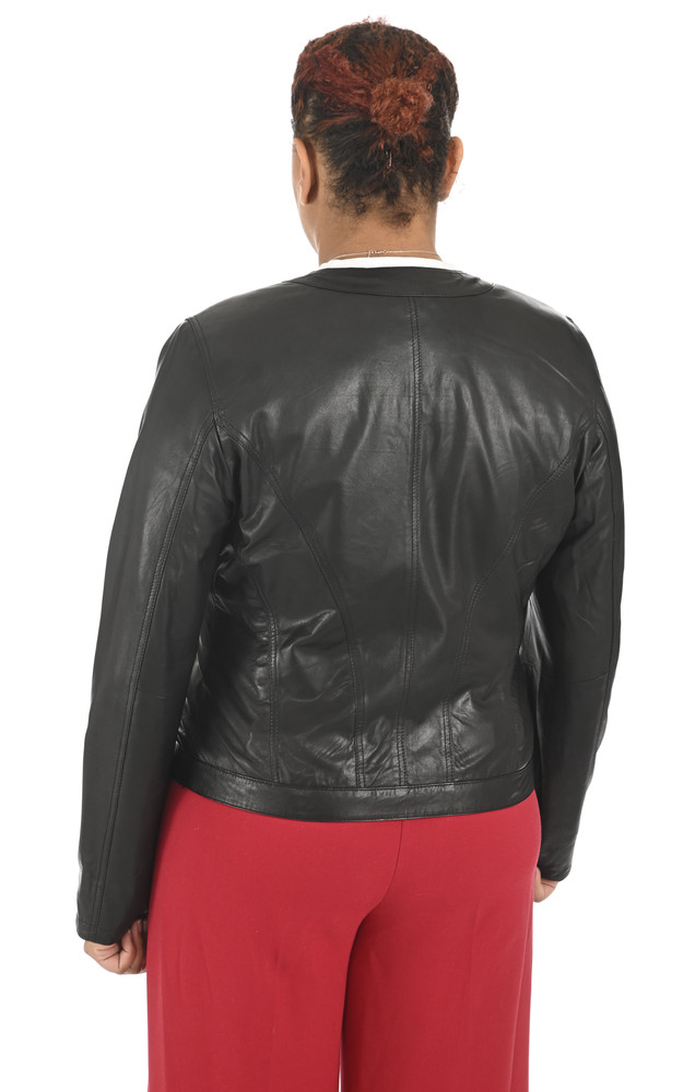 La Canadienne Spencer Confort Cuir Gris Noir