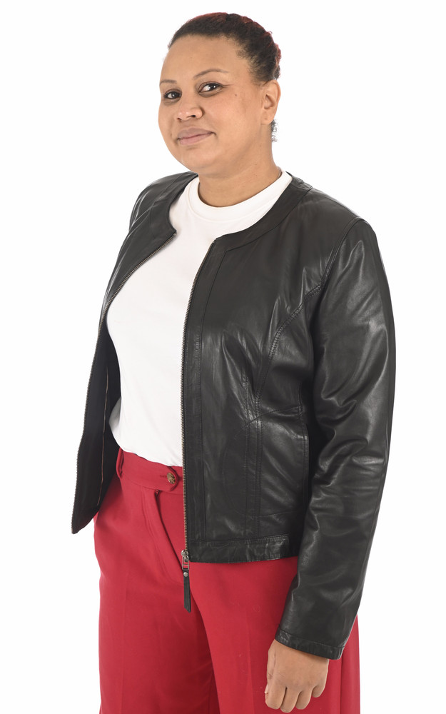 la canadienne Spencer confort cuir gris noir