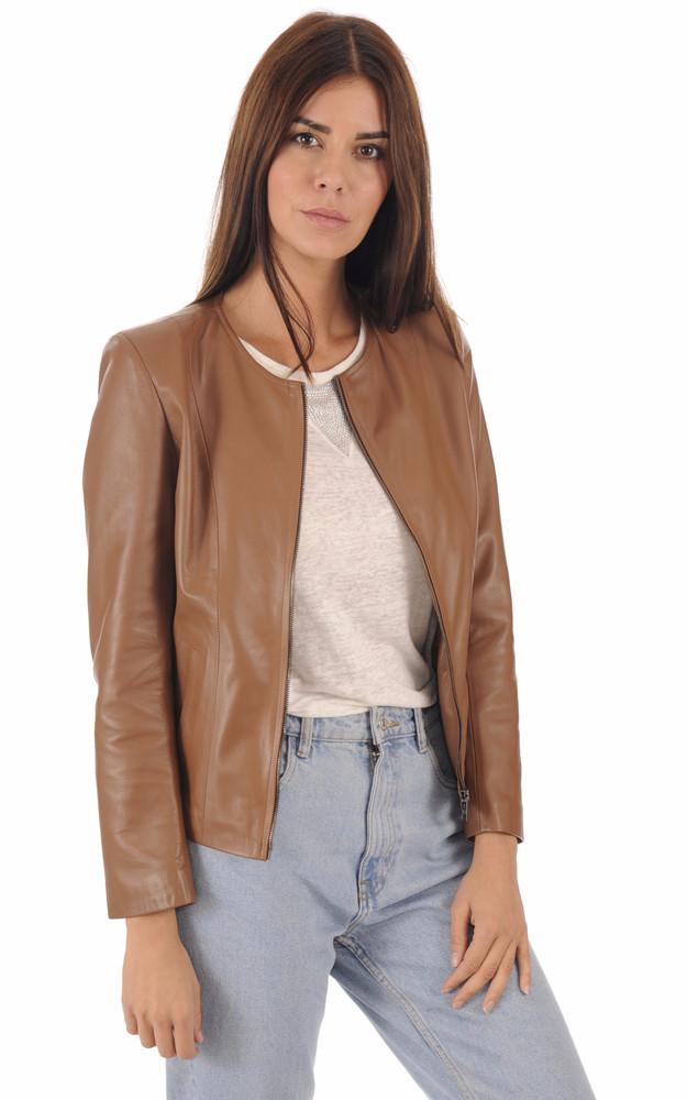 La Canadienne Spencer Cuir Camel