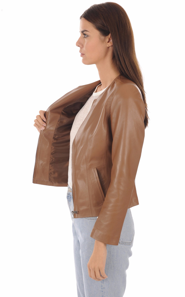 La Canadienne Spencer Cuir Camel