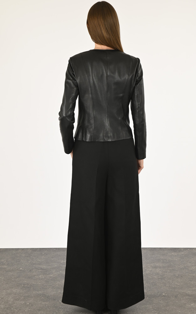 La Canadienne Spencer Cuir Noir