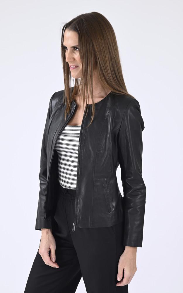 La Canadienne Spencer Cuir Noir