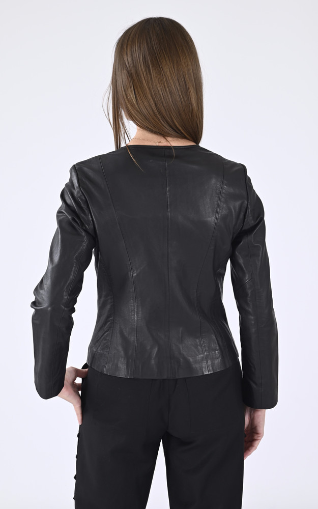 La Canadienne Spencer Cuir Noir