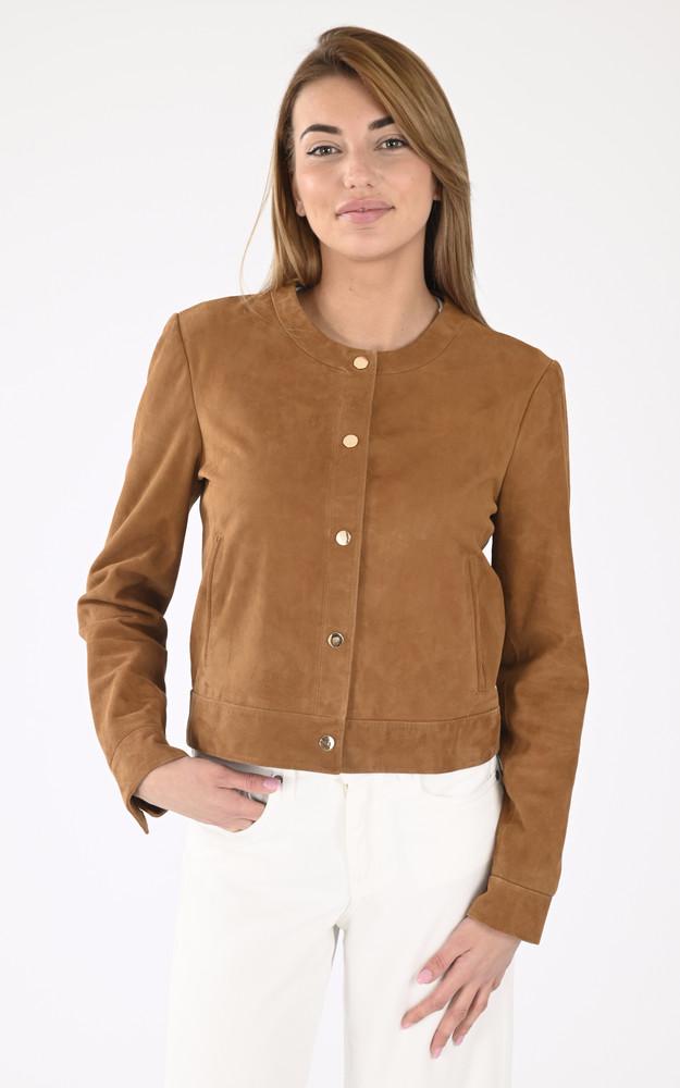 La Canadienne Spencer Velours Marion Cognac