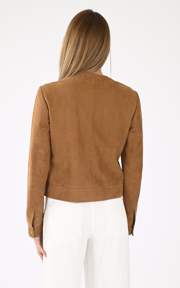 La Canadienne Spencer Velours Marion Cognac