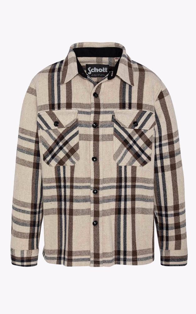 La Canadienne Surchemise Carreaux Sh Carl 46 Beige