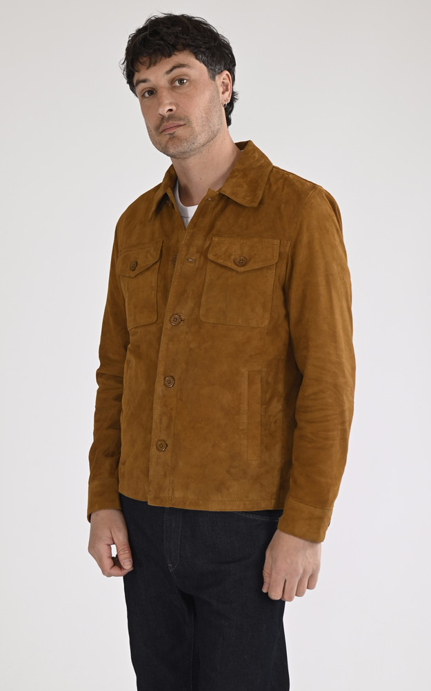 La Canadienne Surchemise Houston Velours Cognac