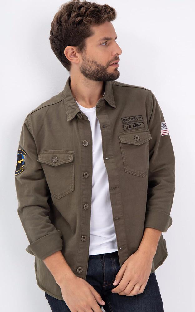 la canadienne Surchemise militaire Jeffy olive