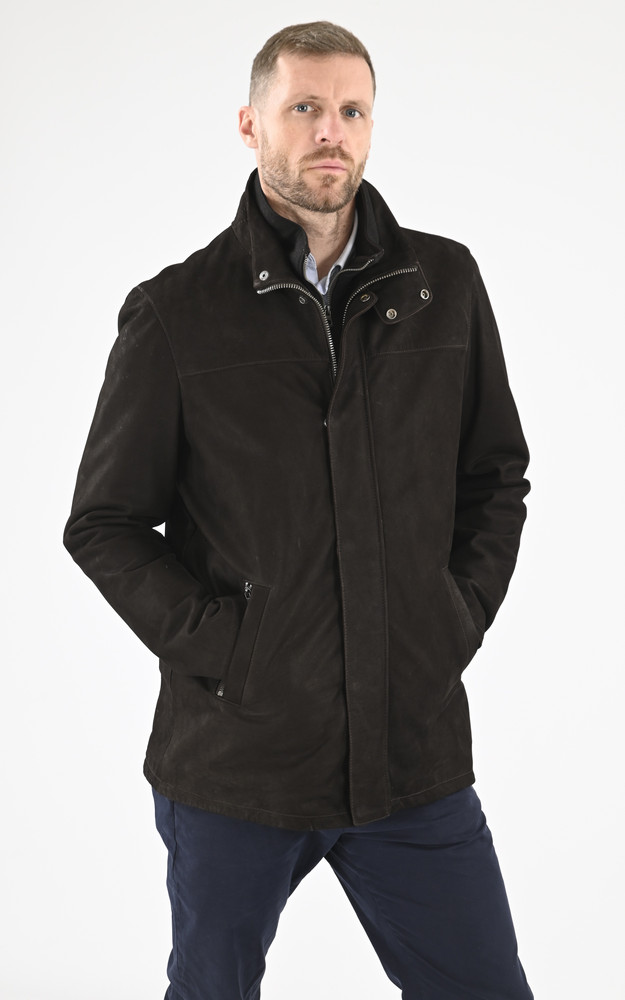 la canadienne Surveste chaude nubuck marron