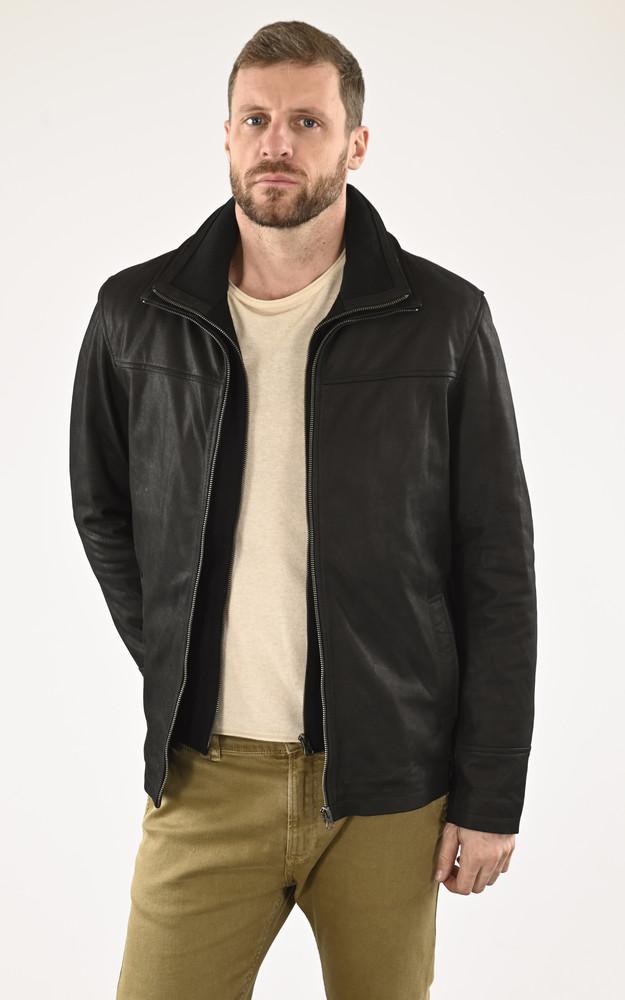 la canadienne Surveste confort cuir nubuck noir