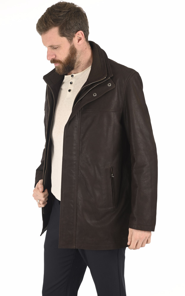 la canadienne Surveste vachette grainée marron