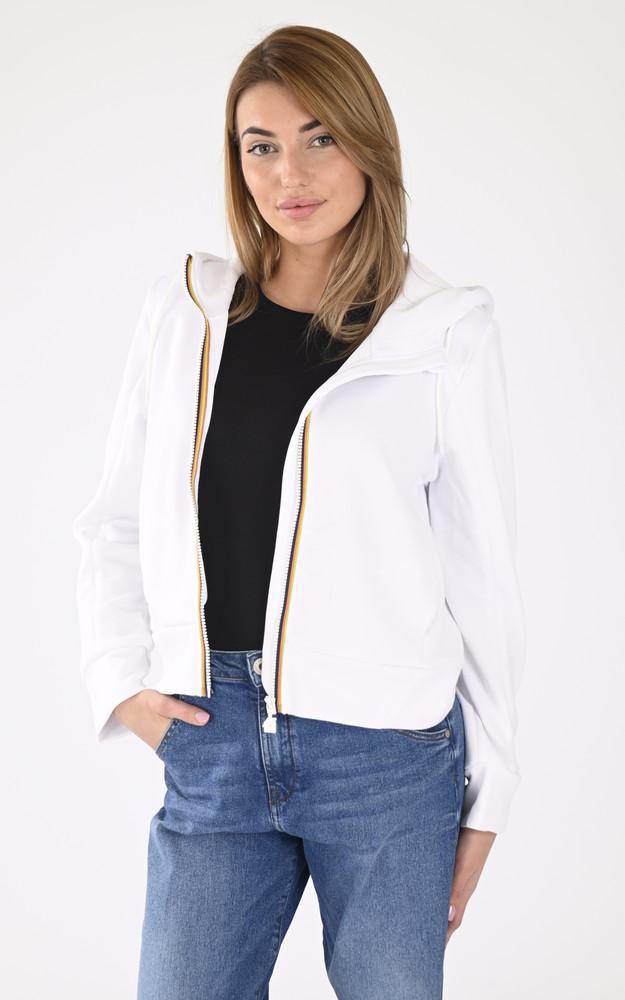 la canadienne Sweat capuche DIVINE LIGHT blanc